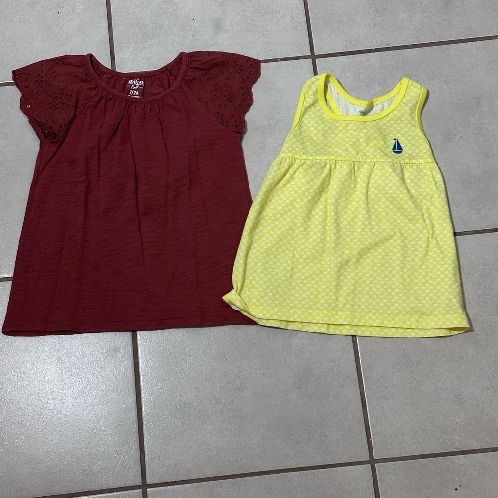 Oshkosh B’gosh & Carter’s Girls Kids Blouse tops size 7.